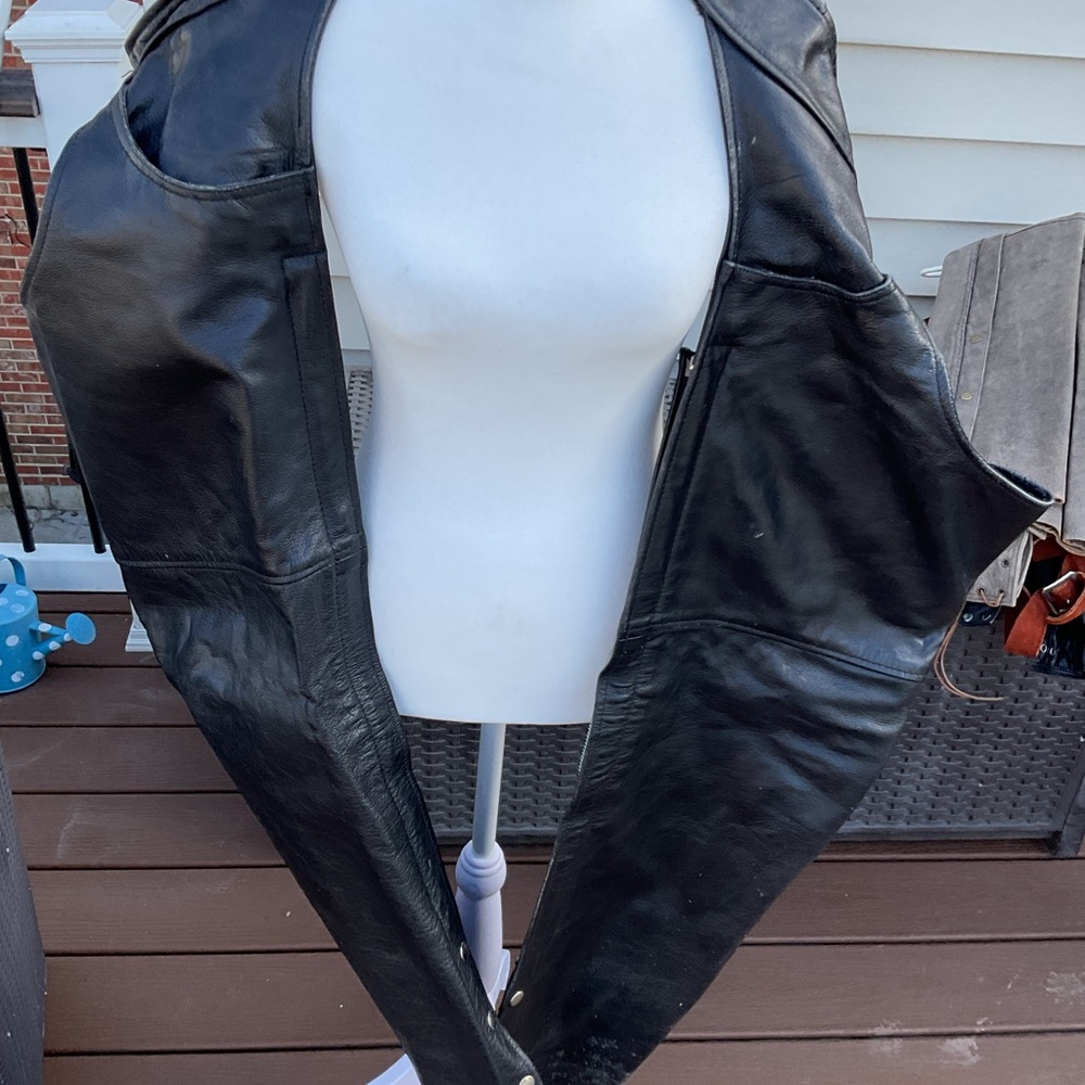 Black Leather Chaps